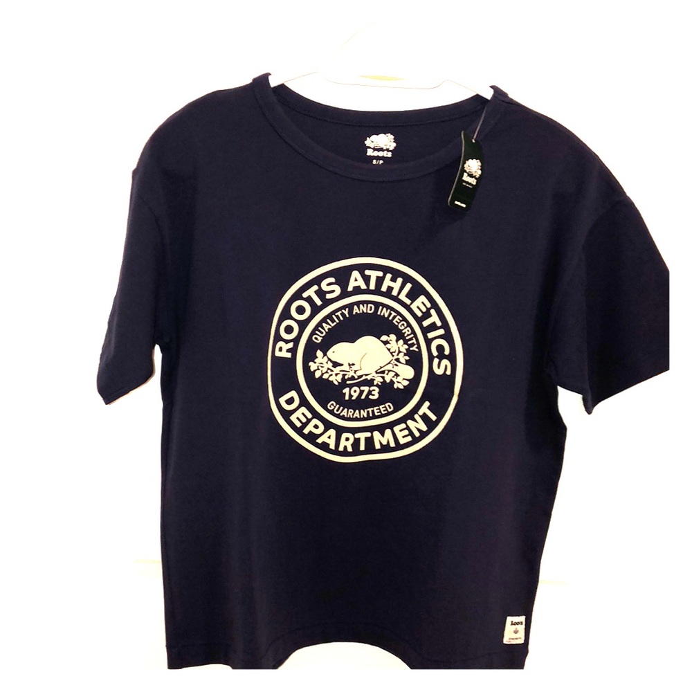 Roots heavy jersey boxy T-shirt size S